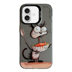 Animal Pattern Oil Painting Series PC + TPU Phone Case