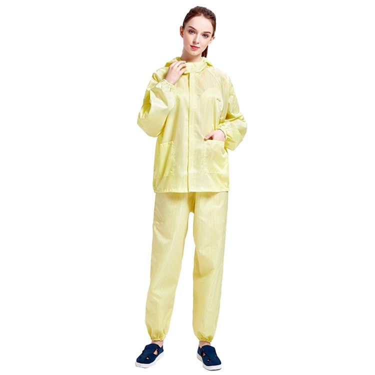 Striped Anti-static Split Hood Dust-proof Work Suit — view 25