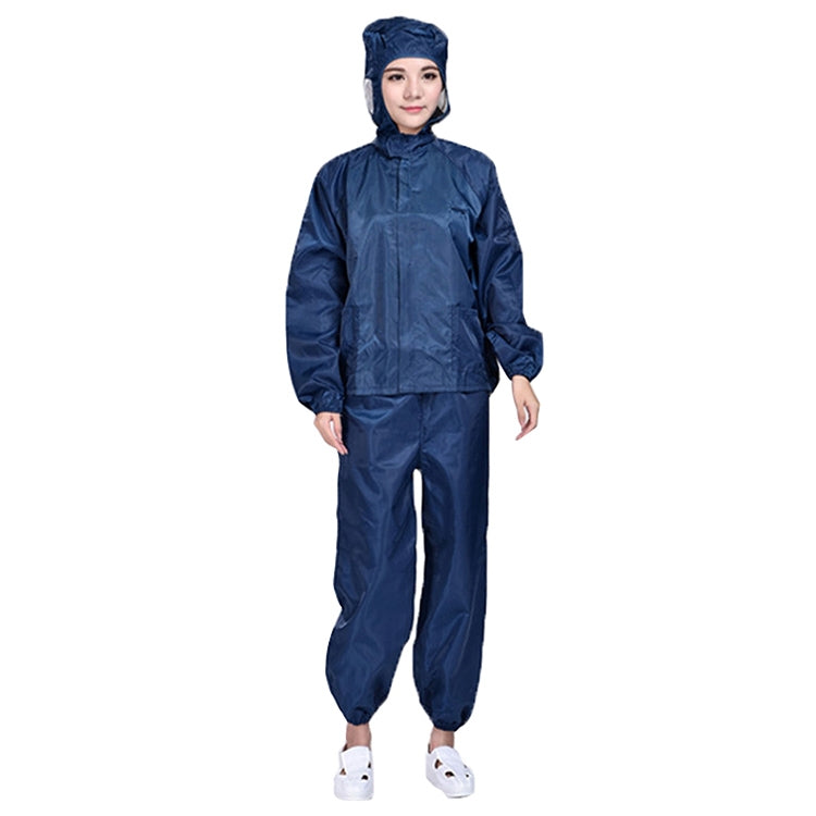 Striped Anti-static Split Hood Dust-proof Work Suit — view 37