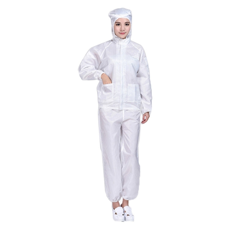 Striped Anti-static Split Hood Dust-proof Work Suit — view 38