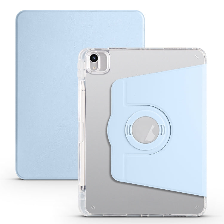 Clear Acrylic 360 Rotation Detachable Leather Tablet Case