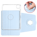 Clear Acrylic 360 Rotation Detachable Leather Tablet Case