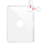 Clear Acrylic 360 Rotation Detachable Leather Tablet Case
