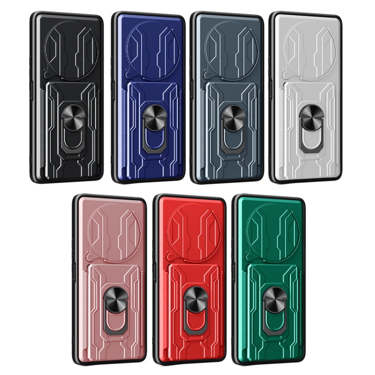 Sliding Camshield TPU+PC Phone Case with Card Slot
