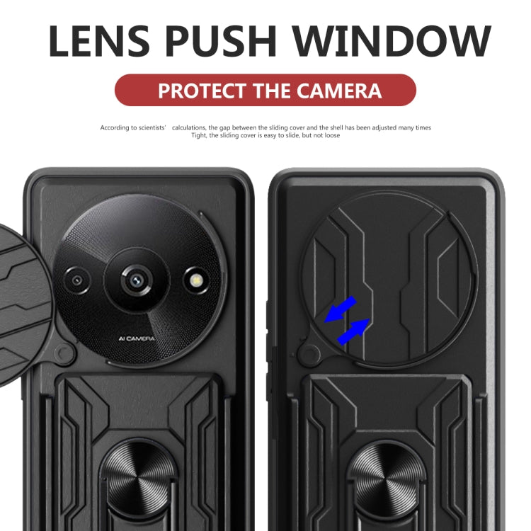 Sliding Camshield TPU+PC Phone Case with Card Slot