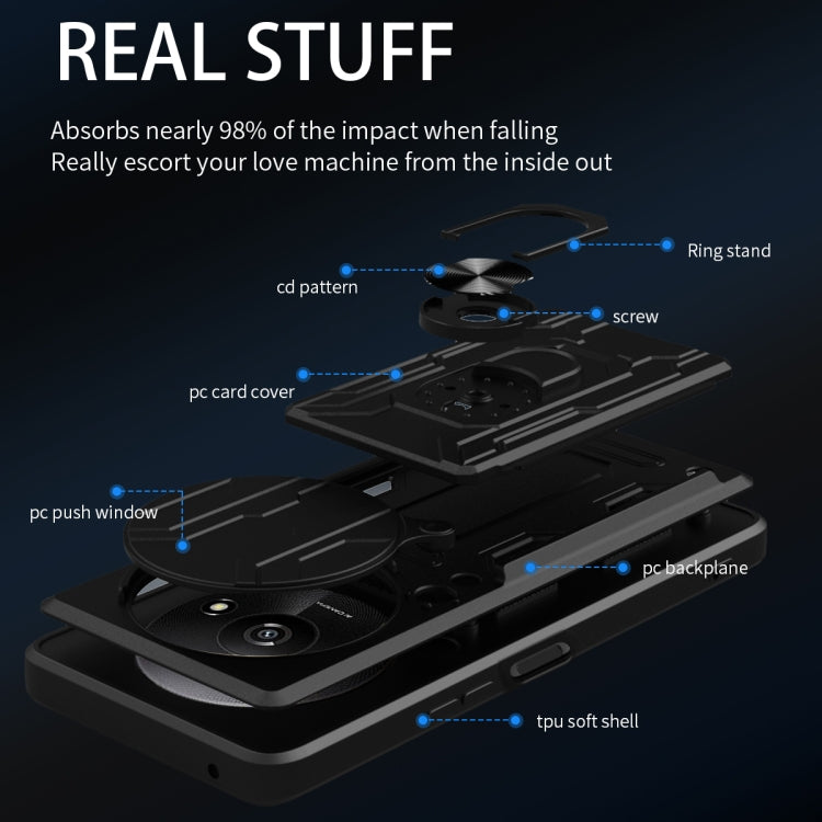 Sliding Camshield TPU+PC Phone Case with Card Slot