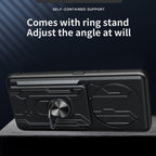 Sliding Camshield TPU+PC Phone Case with Card Slot