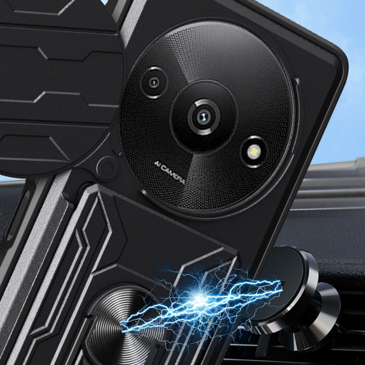 Sliding Camshield TPU+PC Phone Case with Card Slot