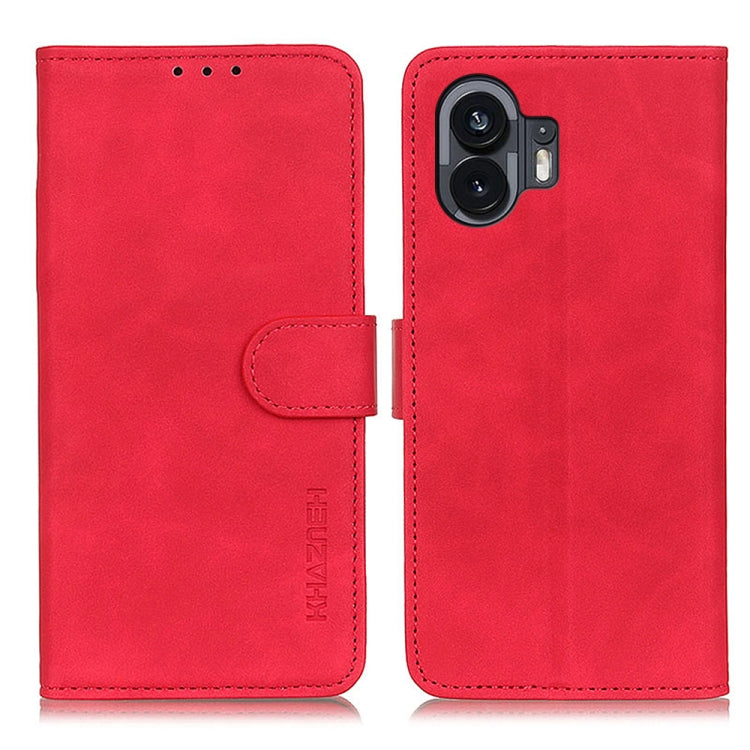 KHAZNEH Retro Texture Leather Phone Case