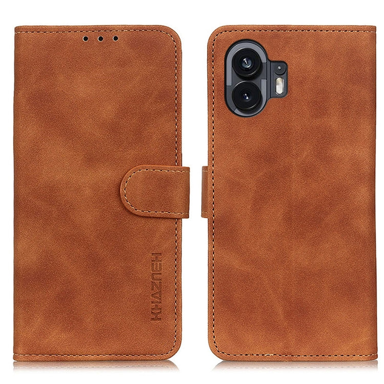 KHAZNEH Retro Texture Leather Phone Case