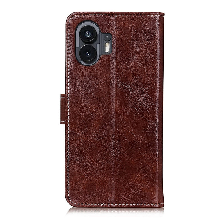 Retro Crazy Horse Texture Horizontal Flip Leather Phone Case