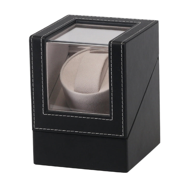 Leather Single Watch Box Electric Motor Watch Shaker Automatic Watch Shaker, US Plug, Single, Single, Single, Black, Single, Dark Brown — view 6