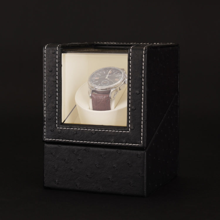 Leather Single Watch Box Electric Motor Watch Shaker Automatic Watch Shaker, US Plug, Single, Single, Single, Black, Single, Dark Brown