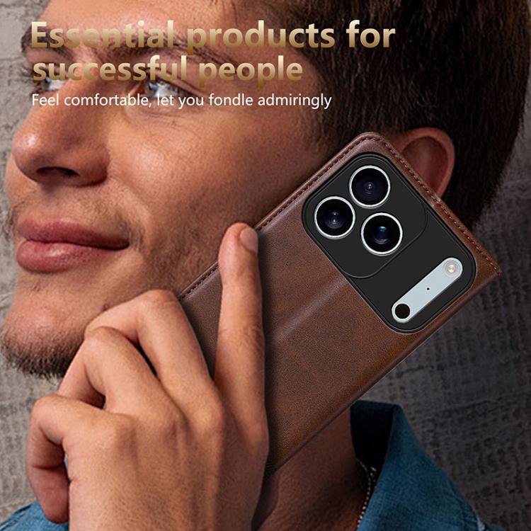 AZNS Magnetic Calf Texture Flip Leather Phone Case