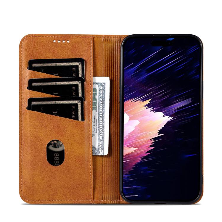 AZNS Magnetic Calf Texture Flip Leather Phone Case