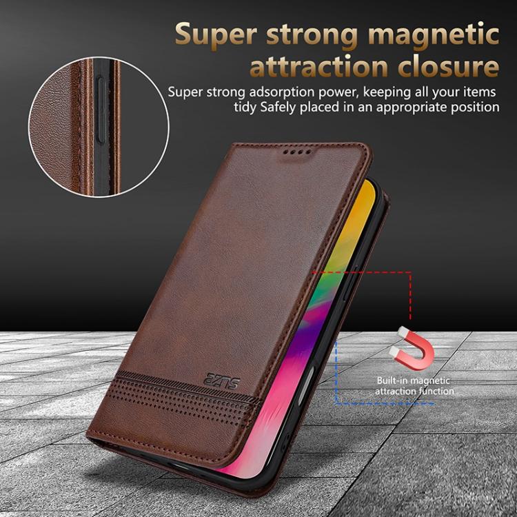 AZNS Magnetic Calf Texture Flip Leather Phone Case