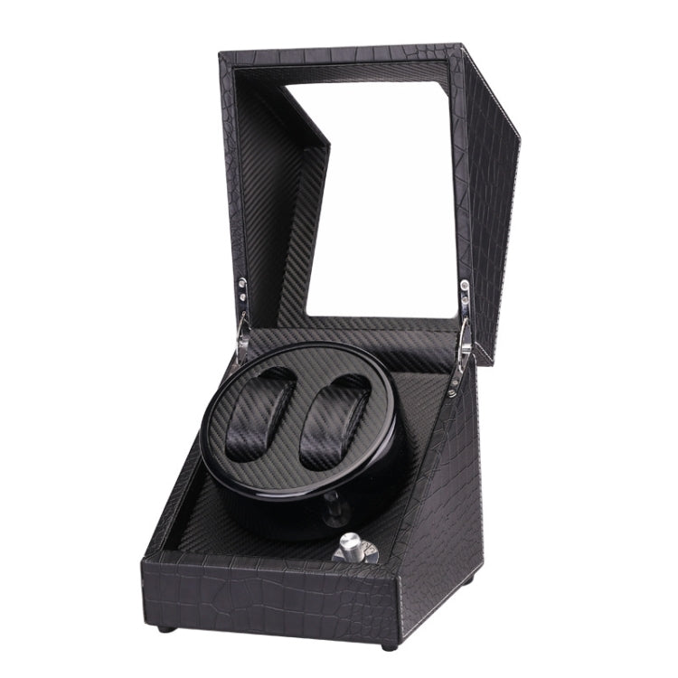 5 Gear Mechanical Automatic Watch Box Electric Motor Watch Shaker, US Plug, 5 Gear, 5 Gear, White, 5 Gear, Ostrich Pattern, 5 Gear, Crocodile Pattern, Black — Black