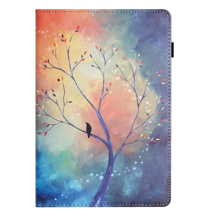 Sewing Litchi Texture Smart Leather Tablet Case