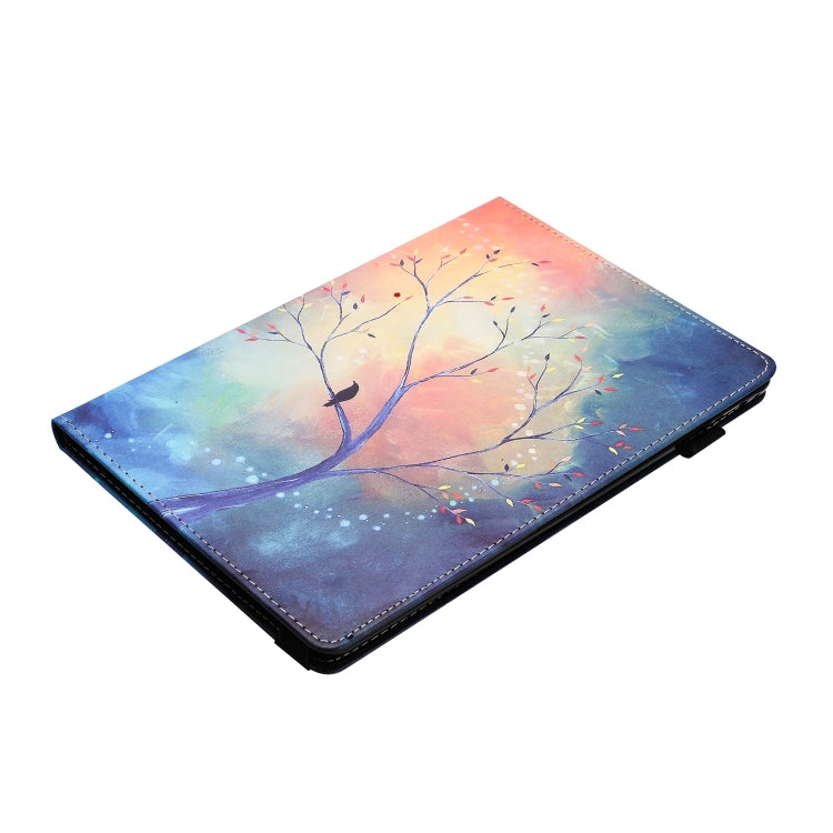 Sewing Litchi Texture Smart Leather Tablet Case