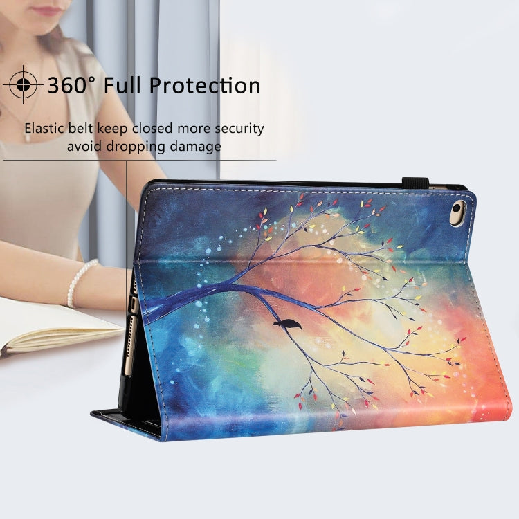 Sewing Litchi Texture Smart Leather Tablet Case
