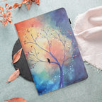 Sewing Litchi Texture Smart Leather Tablet Case