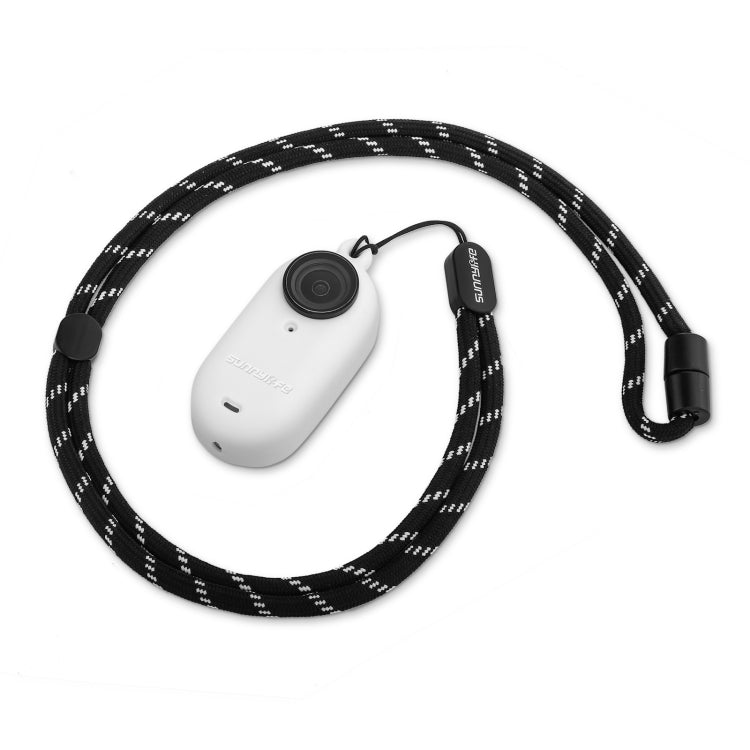 Sunnylife IST-BHT594 Camera Body Silicone Case with Lens Cap & Neck Strap — Black