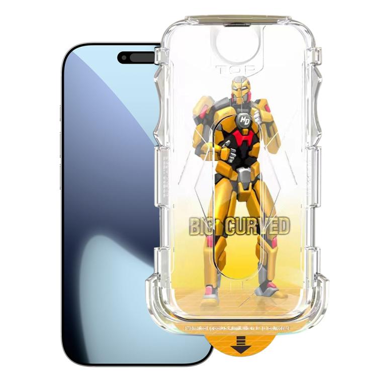 Easy Install Dust-proof Armor Tempered Glass Film — For iPhone 16 Pro Max