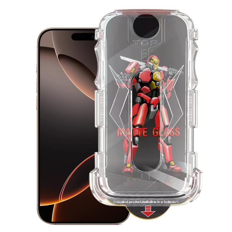 Easy Install Matte Armor Tempered Glass Film — For iPhone 15 Pro