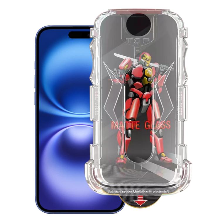 Easy Install Matte Armor Tempered Glass Film — For iPhone 15 Plus