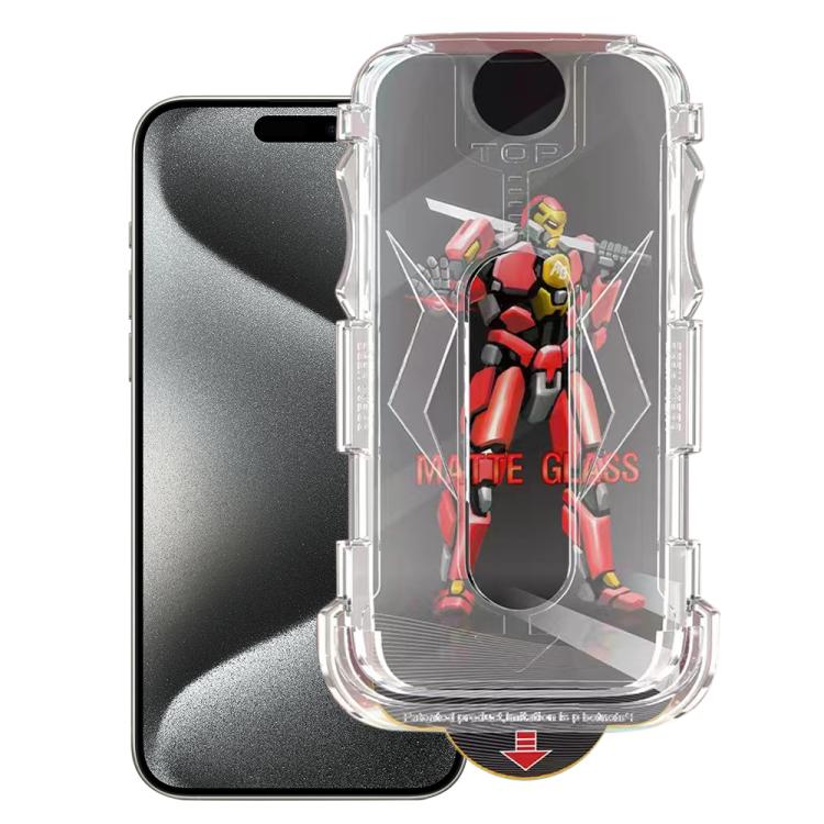 Easy Install Matte Armor Tempered Glass Film — For iPhone 14 / 13 / 13 Pro