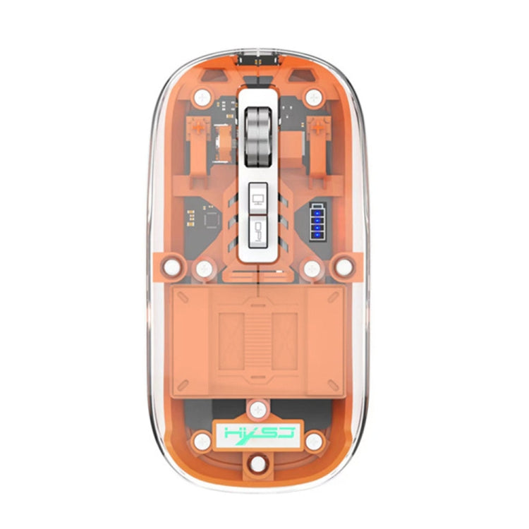HXSJ T900 Transparent Magnet Three-mode Wireless Gaming Mouse