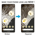 Front Screen Outer Glass Lens with OCA Optically Clear Adhesive — For Google Pixel 5a 5G