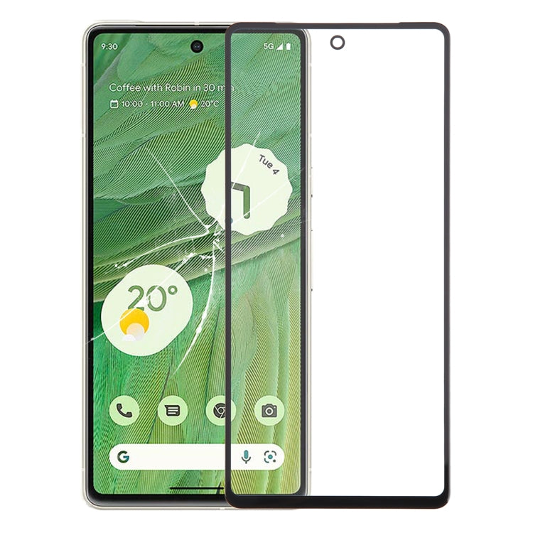 Front Screen Outer Glass Lens with OCA Optically Clear Adhesive — For Google Pixel 4XL