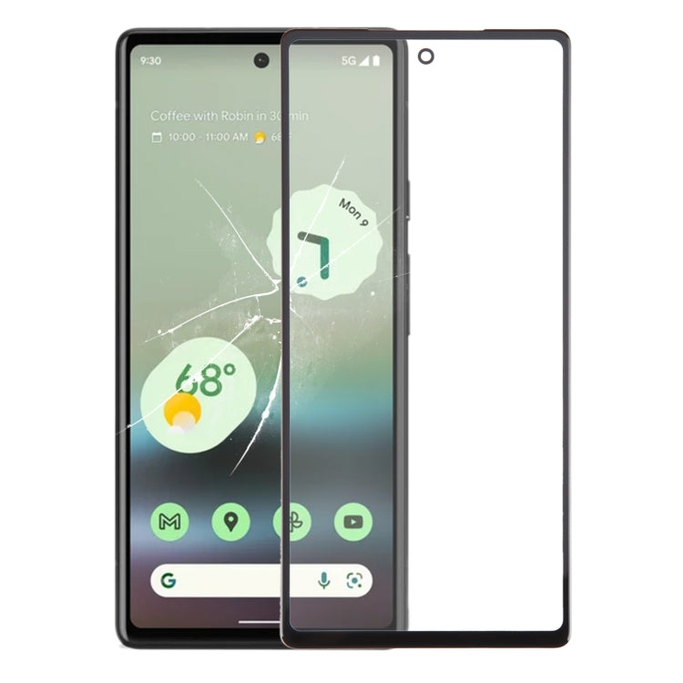 Front Screen Outer Glass Lens with OCA Optically Clear Adhesive — For Google Pixel 4