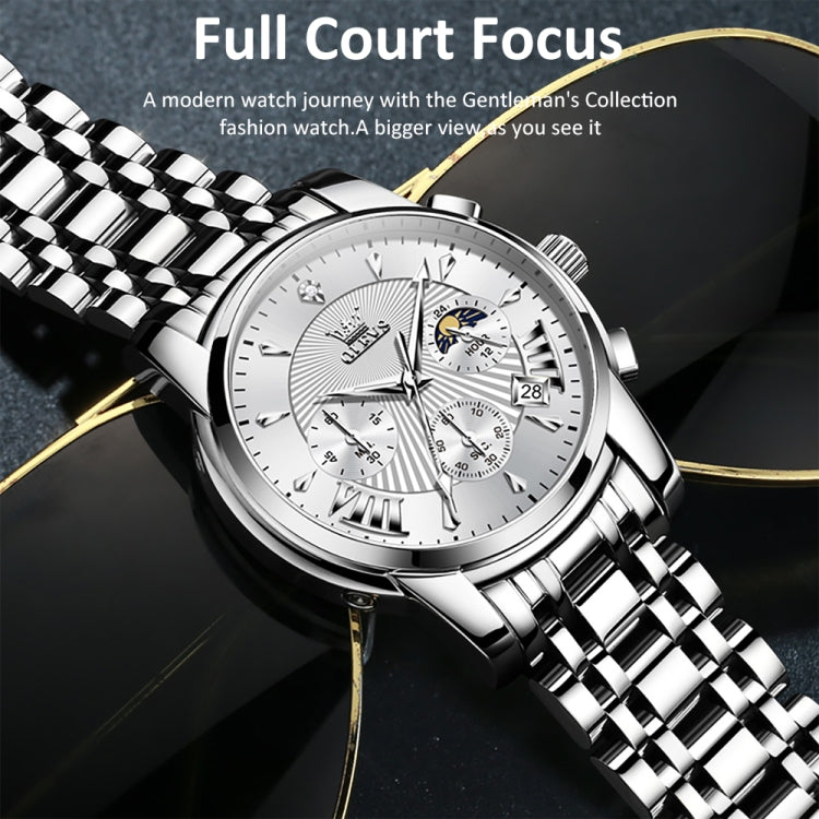 OLEVS 2892 Men Multifunctional Business Waterproof Quartz Watch — view 10