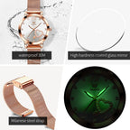 OLEVS 5189 Women Heart Shape Waterproof Quartz Watch — view 11