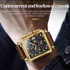OLEVS 9925 Men Square Dial Multifunctional Waterproof Quartz Watch — view 7