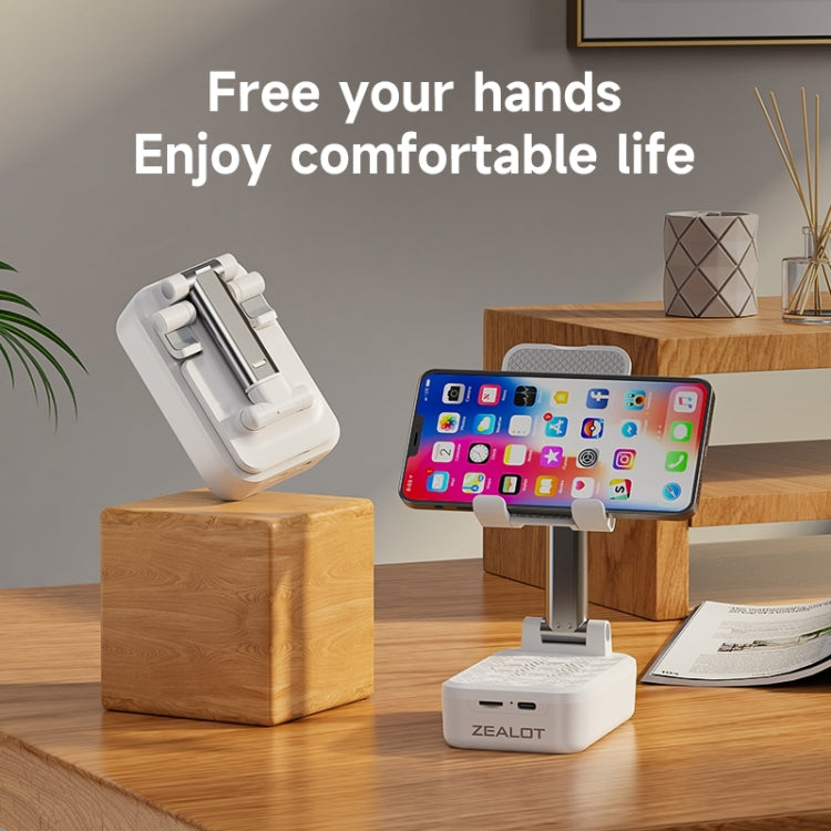 Zealot Z7 2 in 1 Foldable Phone Holder with Wireless Bluetooth Speaker