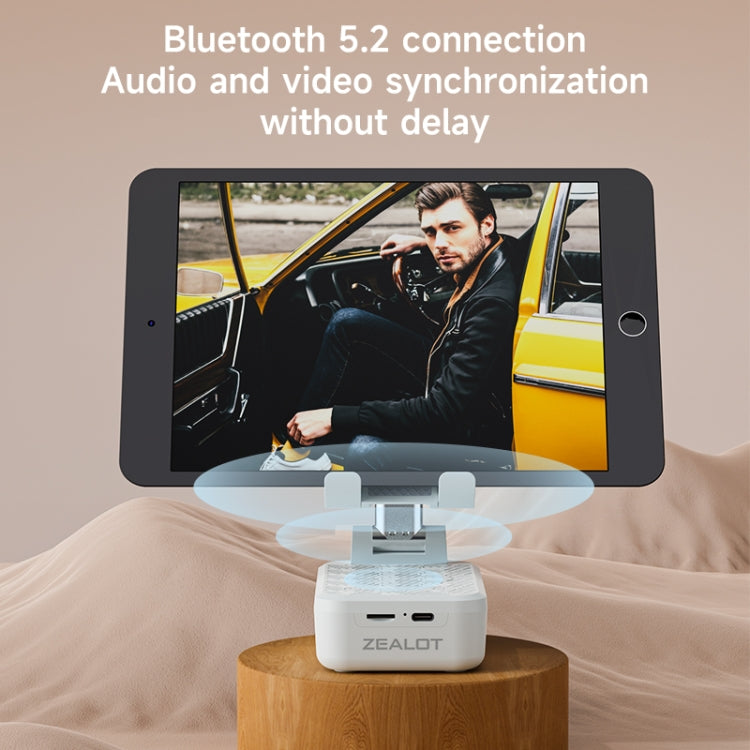 Zealot Z7 2 in 1 Foldable Phone Holder with Wireless Bluetooth Speaker