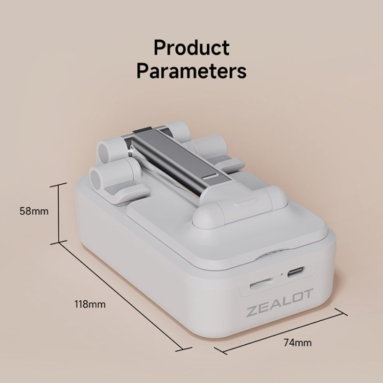 Zealot Z7 2 in 1 Foldable Phone Holder with Wireless Bluetooth Speaker