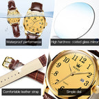 OLEVS 5566 Men Simple Single Calendar Waterproof Quartz Watch — view 7