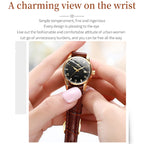 OLEVS 6896 Women Multifunctional Luminous Waterproof Quartz Watch — Black