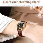 OLEVS 6896 Women Multifunctional Luminous Waterproof Quartz Watch — White