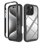 Starry Sky Solid Color Shockproof TPU Clear PC Phone Case