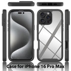Starry Sky Solid Color Shockproof TPU Clear PC Phone Case