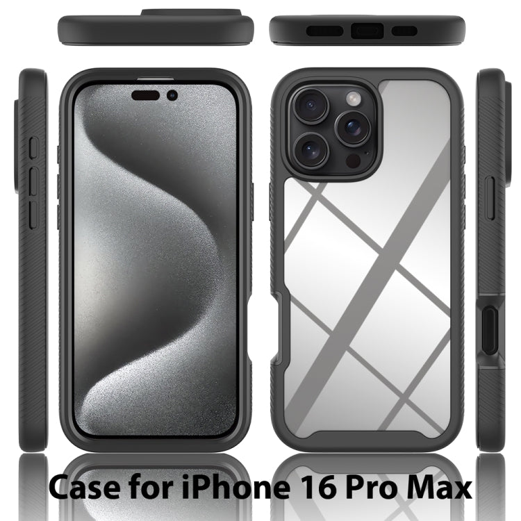 Starry Sky Solid Color Shockproof TPU Clear PC Phone Case