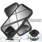 Starry Sky Solid Color Shockproof TPU Clear PC Phone Case