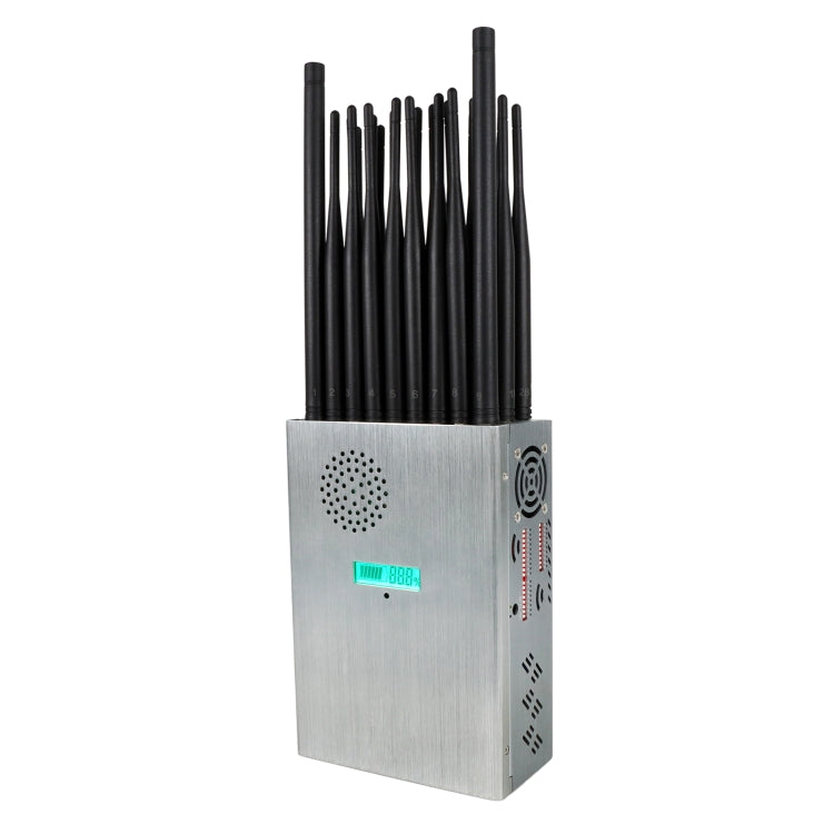 JAX-121A-28 2G/3G/4G/5G/ 2.4Ghz/5Ghz WIFI 6E/GPS Phone Positioning Signal Jammer