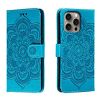 Mandala Embossing Pattern Horizontal Flip Leather Phone Case