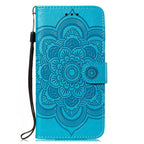 Mandala Embossing Pattern Horizontal Flip Leather Phone Case — For iPhone 16 Pro Max
